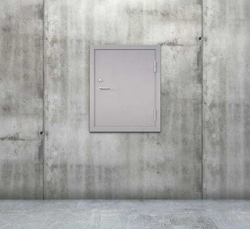 Brannluke i rustfritt stål enfløy fra AS Norfo