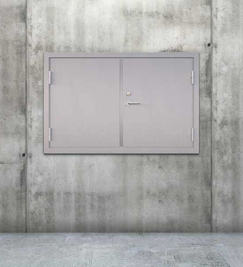 Brannluke i rustfritt stål tofløy fra AS Norfo