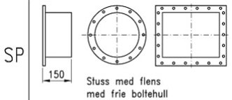 Bølgefelle NORFO SL 261 20 Ghz Trykktap5 SP