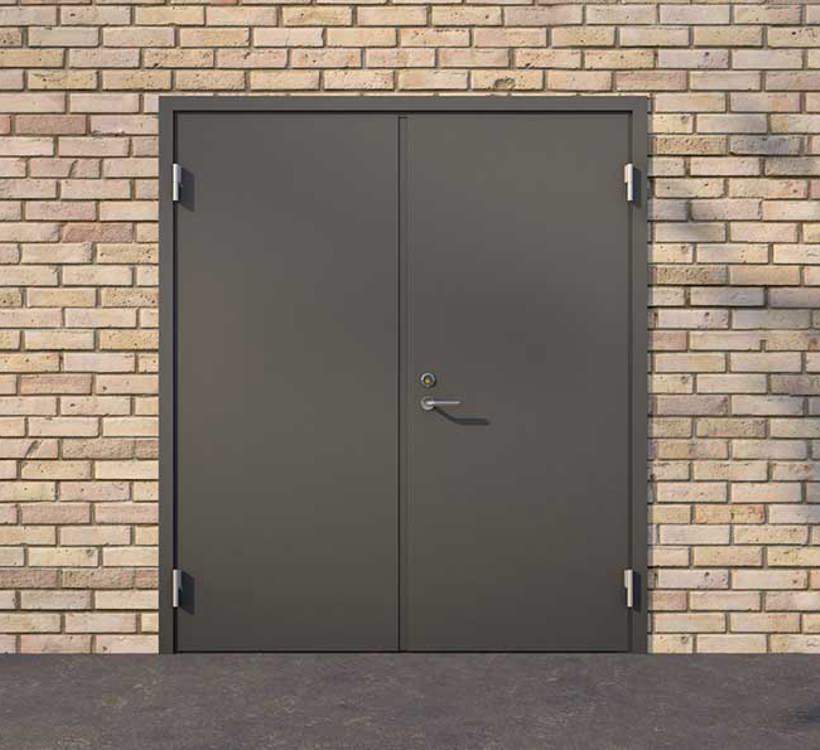 Branndør sikkerhetsdør ytterdør RC3 tofløyet fra AS Norfo