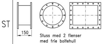 Bølgefelle NORFO SL 261 20 Ghz Trykktap6 ST